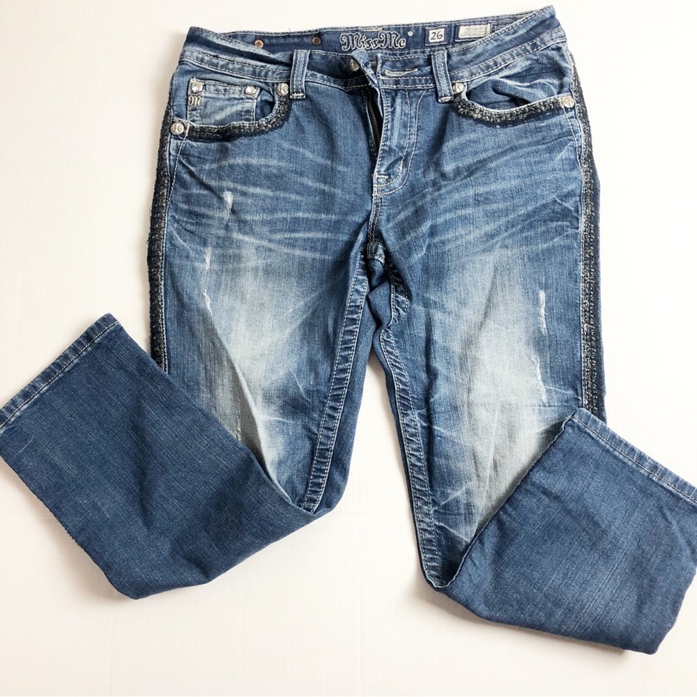 Miss Me Crop Boyfriend Capris